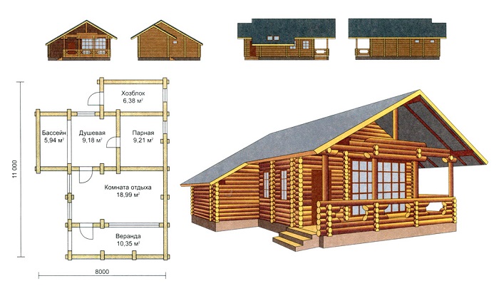 Vonios projektas su "hosblock" nuotrauka