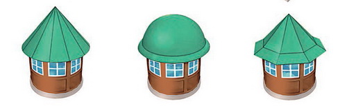 Крыши для домов с круглым основанием 